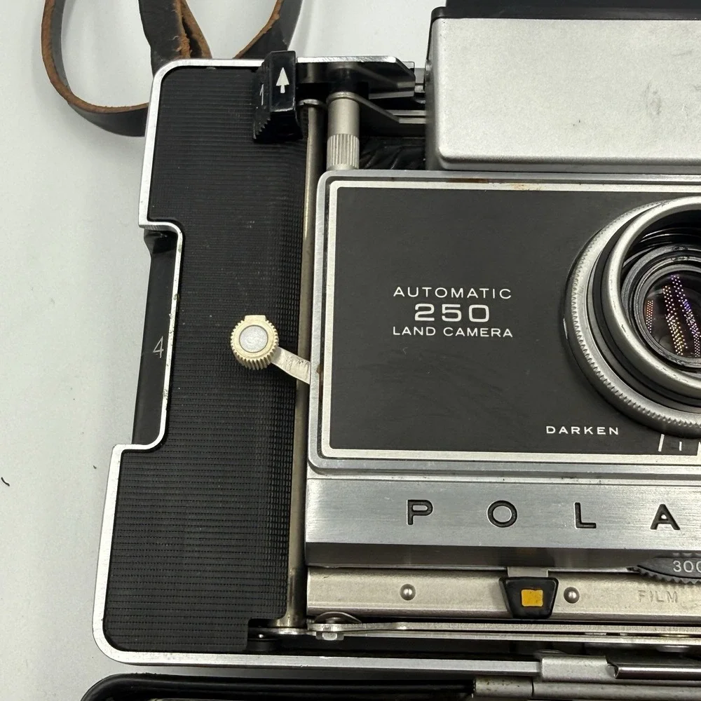 Vintage Polaroid Automatic 250 Land Camera Case Manual Untested 1967 USA